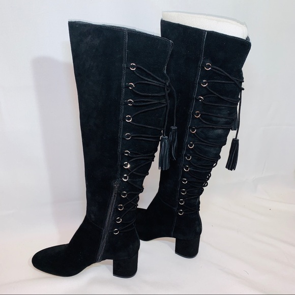 NWT Enzo Angiolini Black Suede Boots - Picture 2 of 7